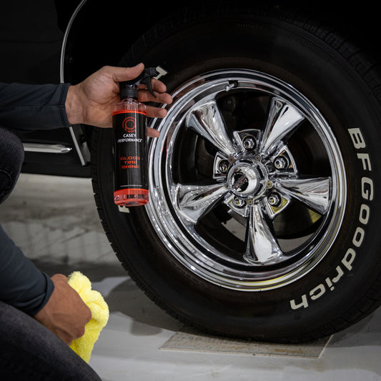 Casey Performance gloss tire shine on tire 